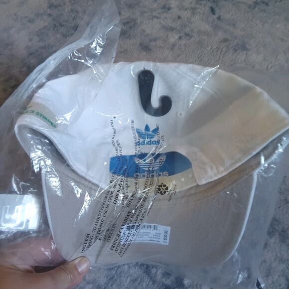 ADIDAS Originals A-Frame Men’s Snapback Hat Cap - Off White/Red/White IR1100 NEW - Picture 5 of 10